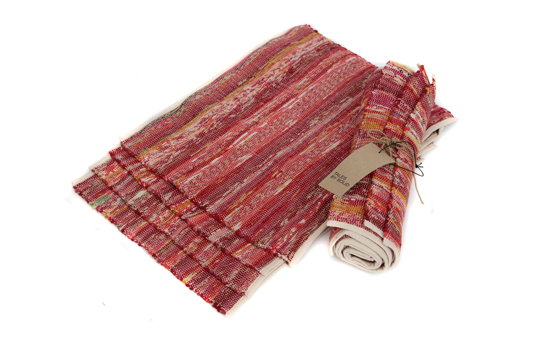 Placemat Tropical Peacock set of 4 (Green Glow)