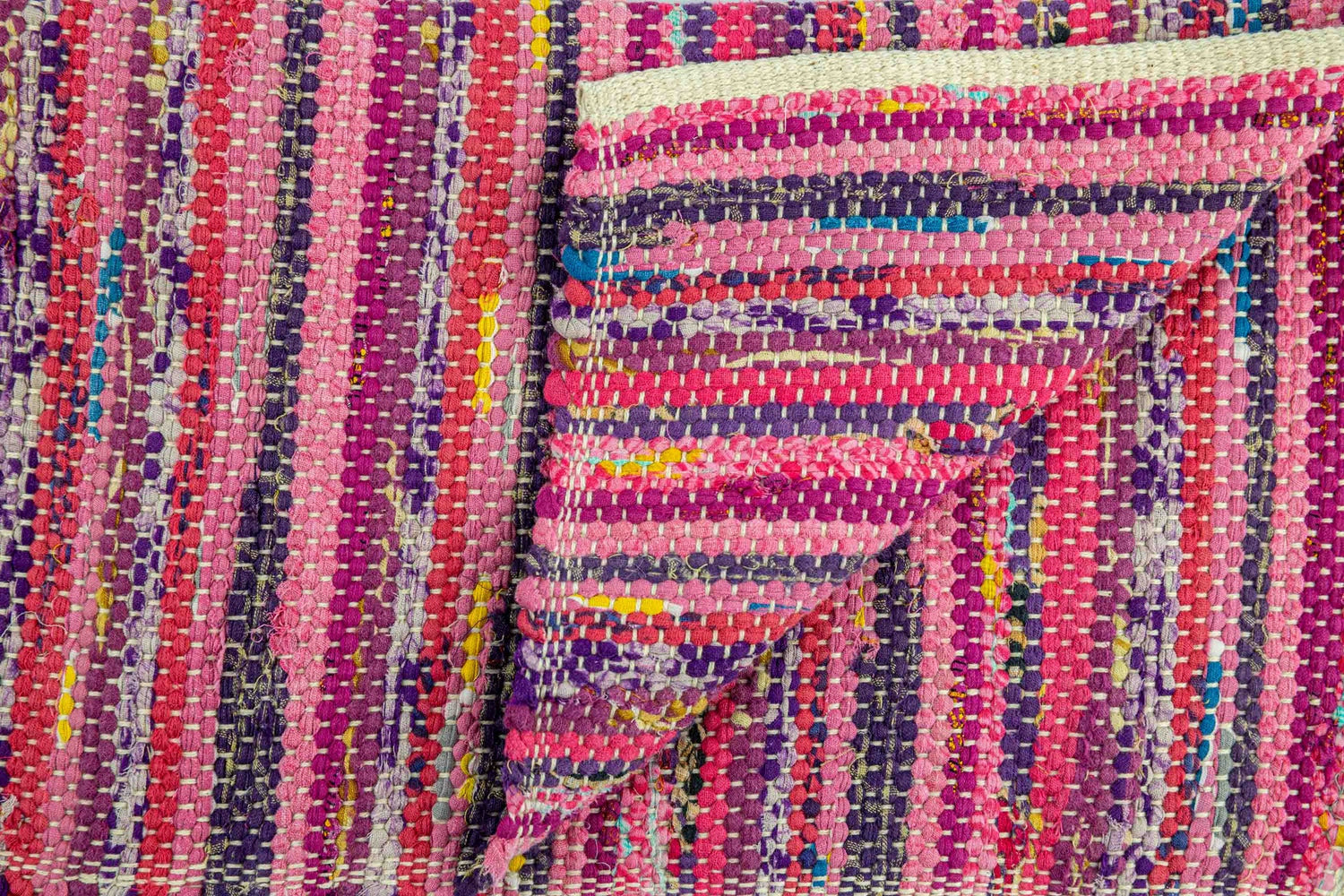 New Handwoven Sari Placemat set of 4 (Pink &amp; Purple)