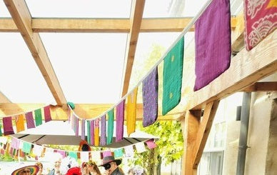 Sari Party Flag Square