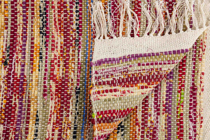 New Handwoven Sari Showermat -(Earth Vibes)